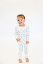 Kids Bamboo Pointelle Two-Piece Set | Ivory | Tiny Talulah