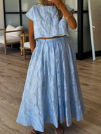 Astoria Floral Top | Soft Blue