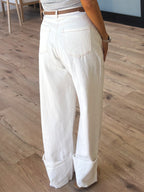 Libby Cuff Pants | White