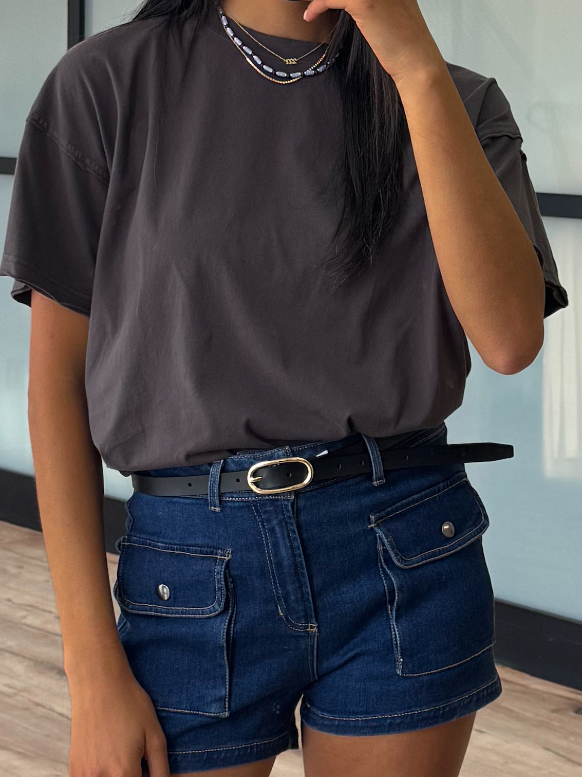 Cotton Washed Tee | Charcoal | +Plus Available | RESTOCK