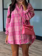 Rosy Ridge Plaid Button-Down | +Plus Available