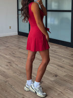 Aveline Active Wrap Romper | Wine