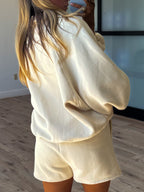 The Vintage Snap Crew | Cream