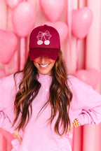 Cherry Bow Trucker Hat