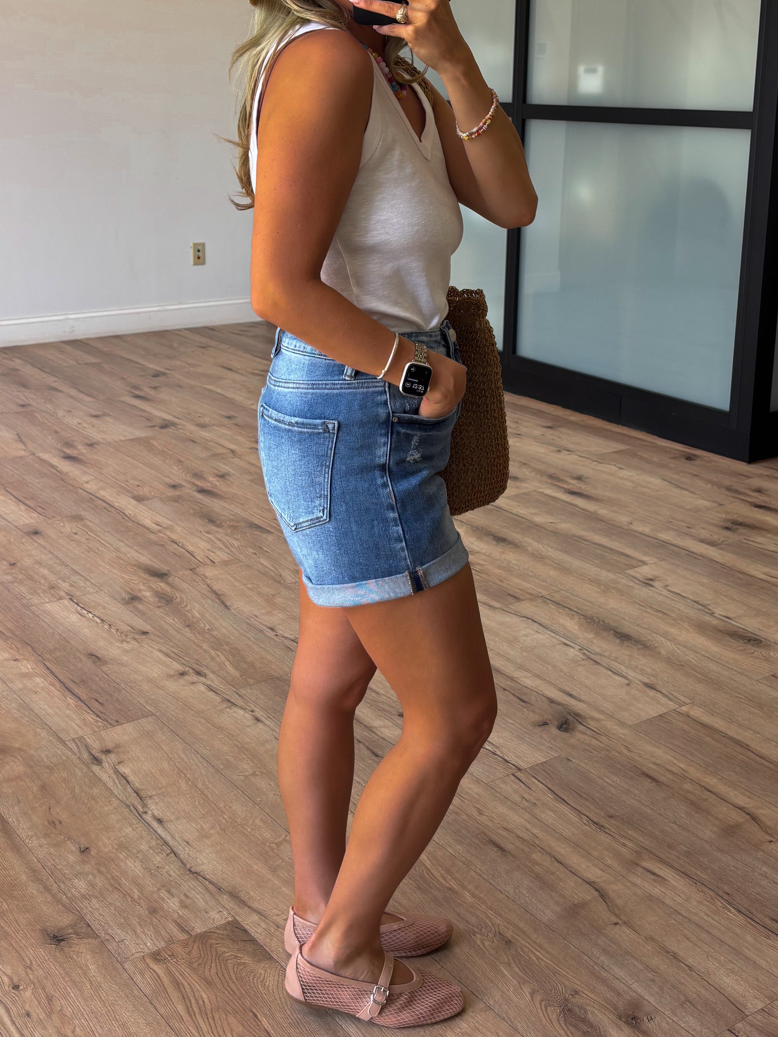 Miko Rolled Shorts | +Plus Available