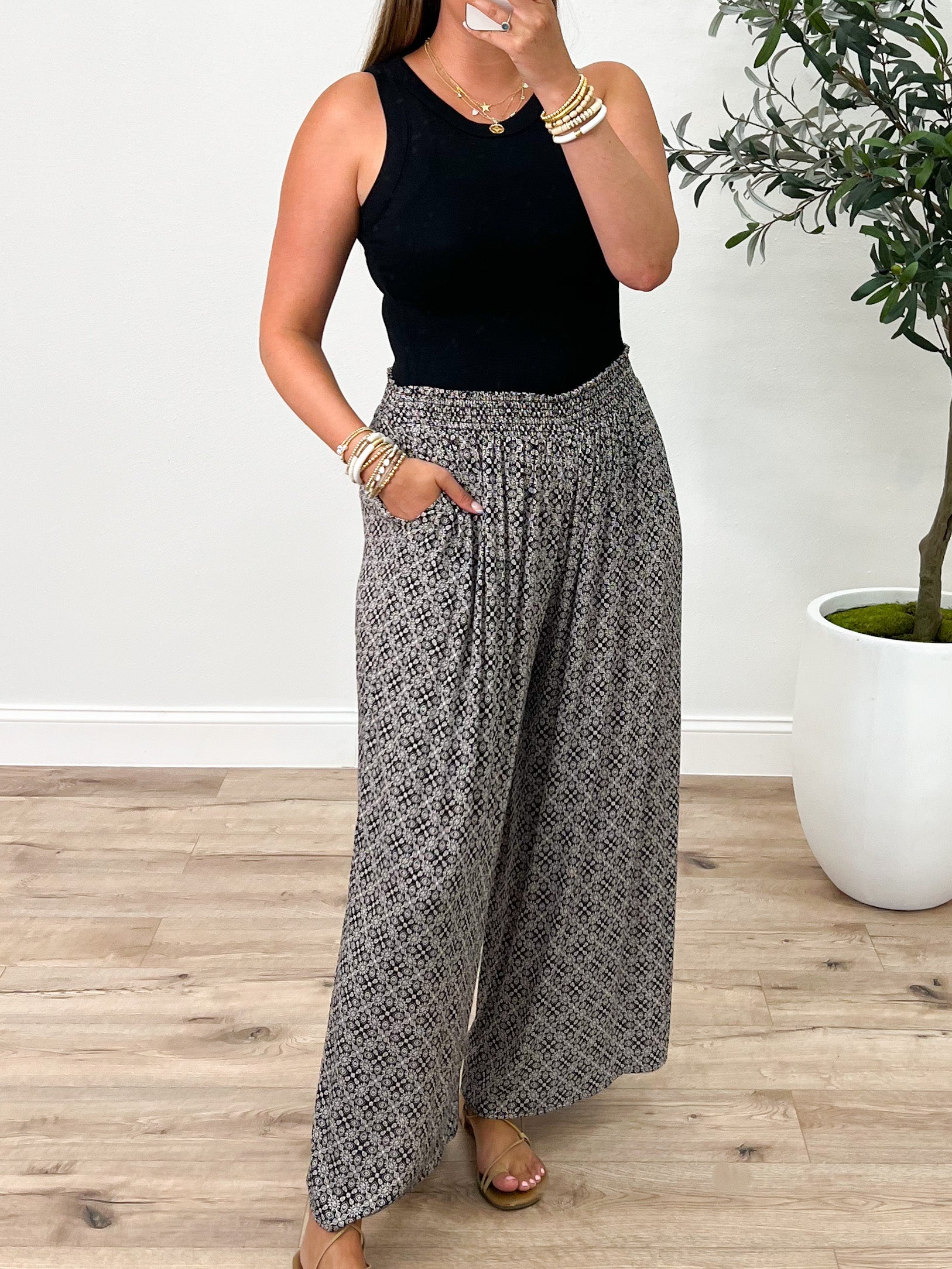 Essential Ribbed Tank | Black | +Plus Available