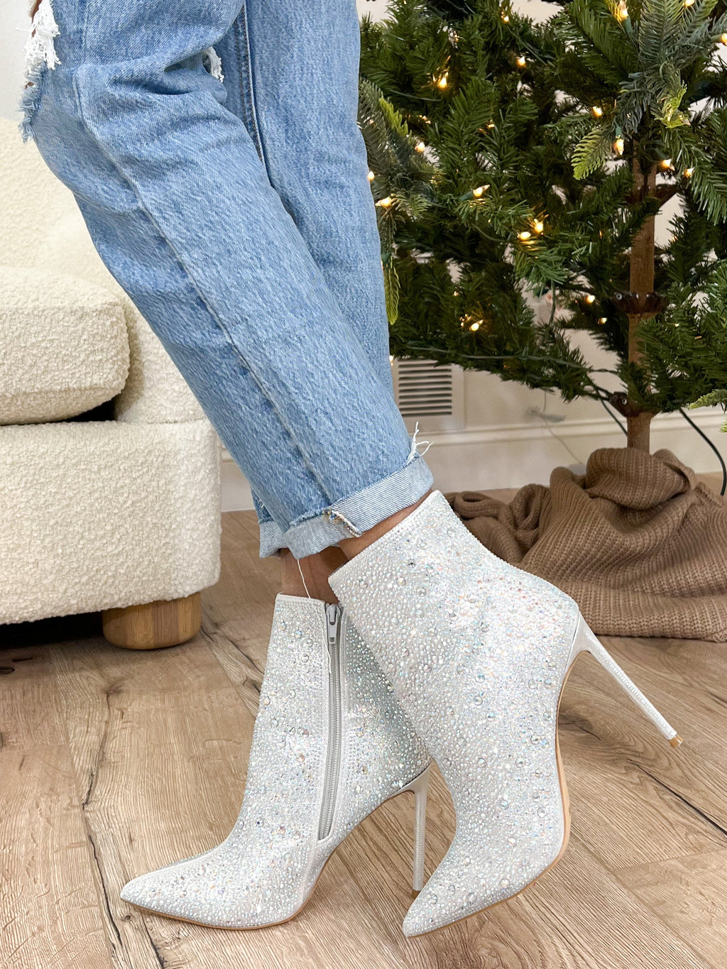 Secret Soiree Rhinestone Booties | FINAL SALE