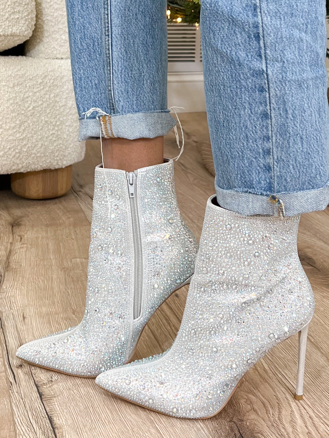 Secret Soiree Rhinestone Booties | FINAL SALE