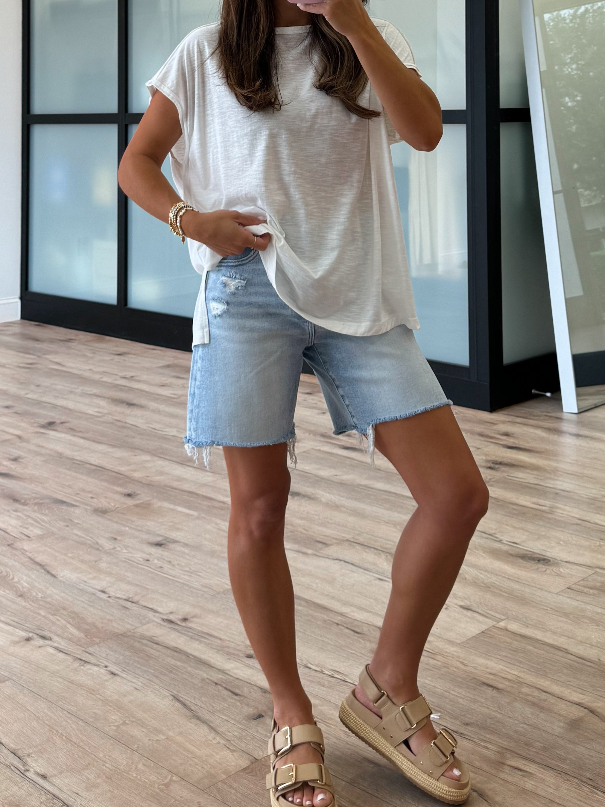 Modern Slub Top | White | +Plus Available