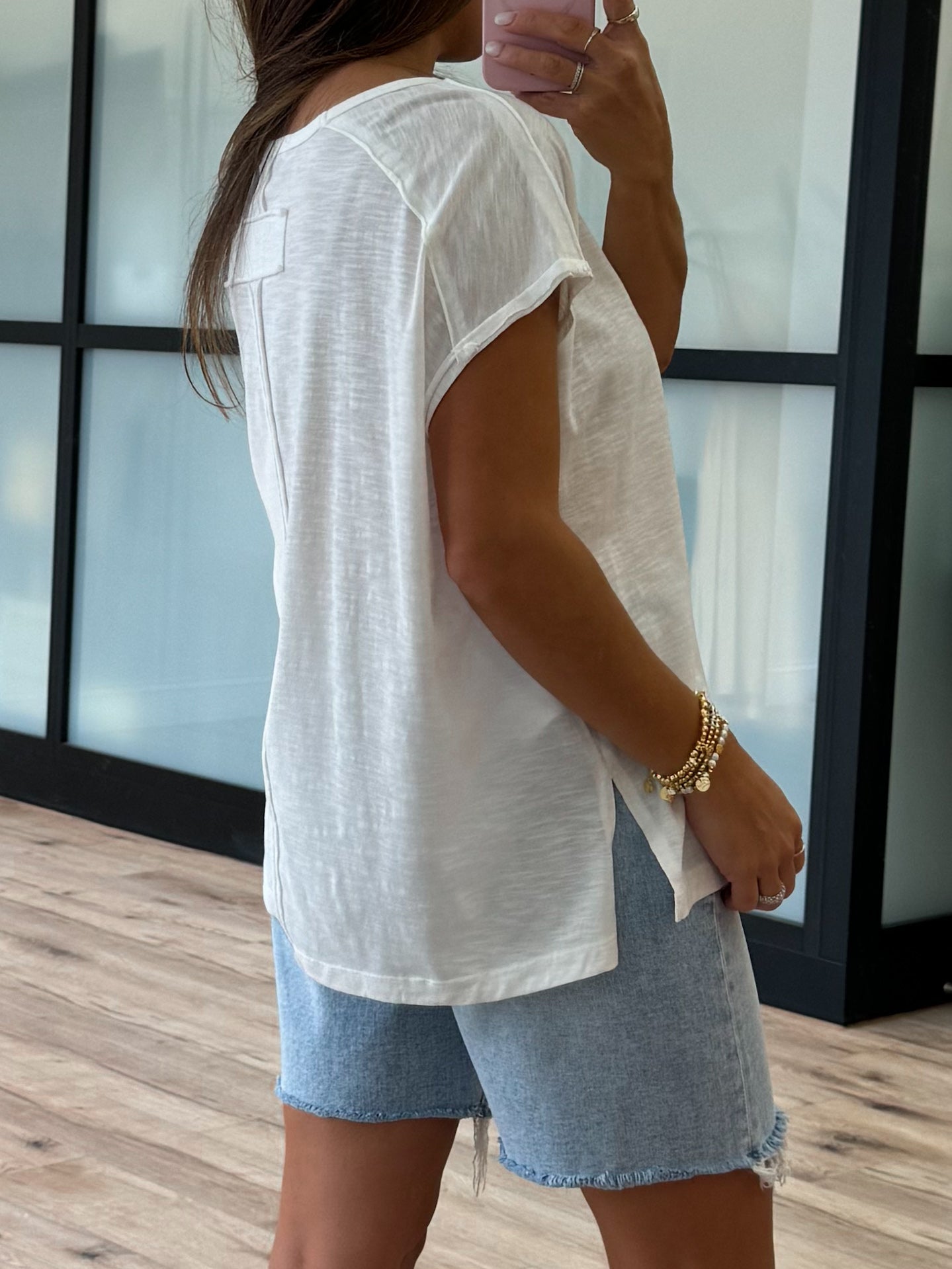 Modern Slub Top | White | +Plus Available