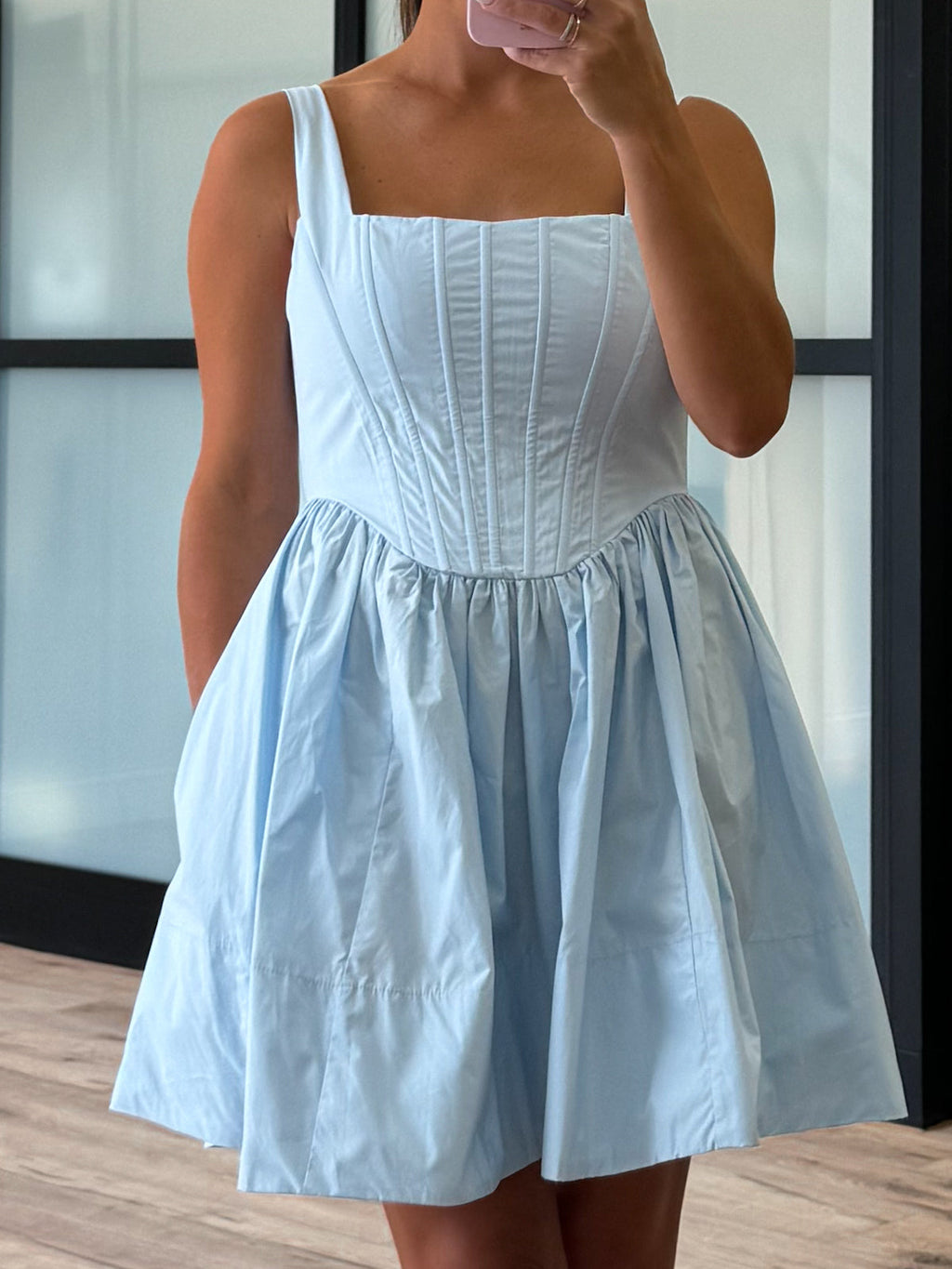 Sloane Corset Dress | Baby Blue | FINAL SALE