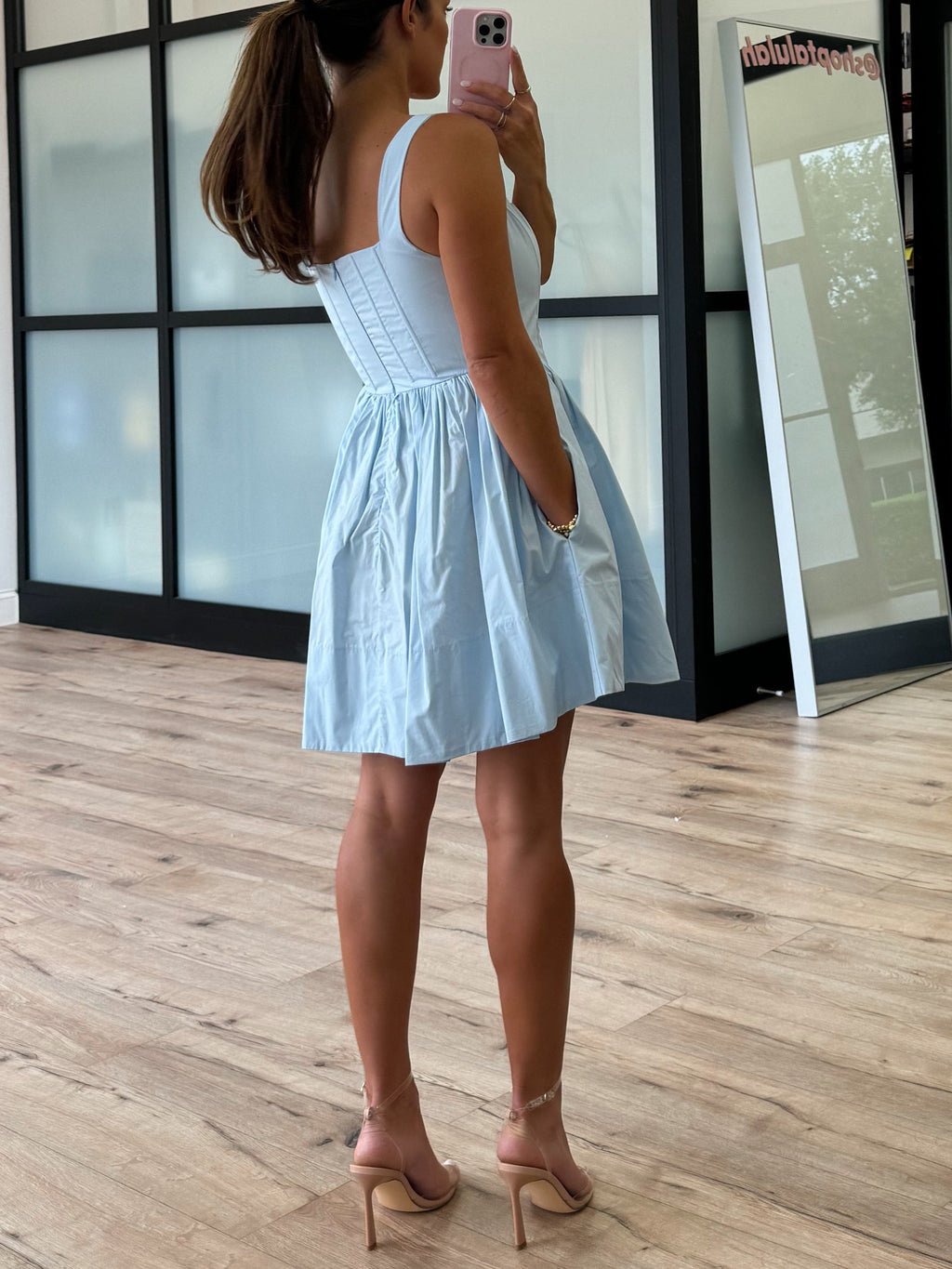 Sloane Corset Dress | Baby Blue | FINAL SALE