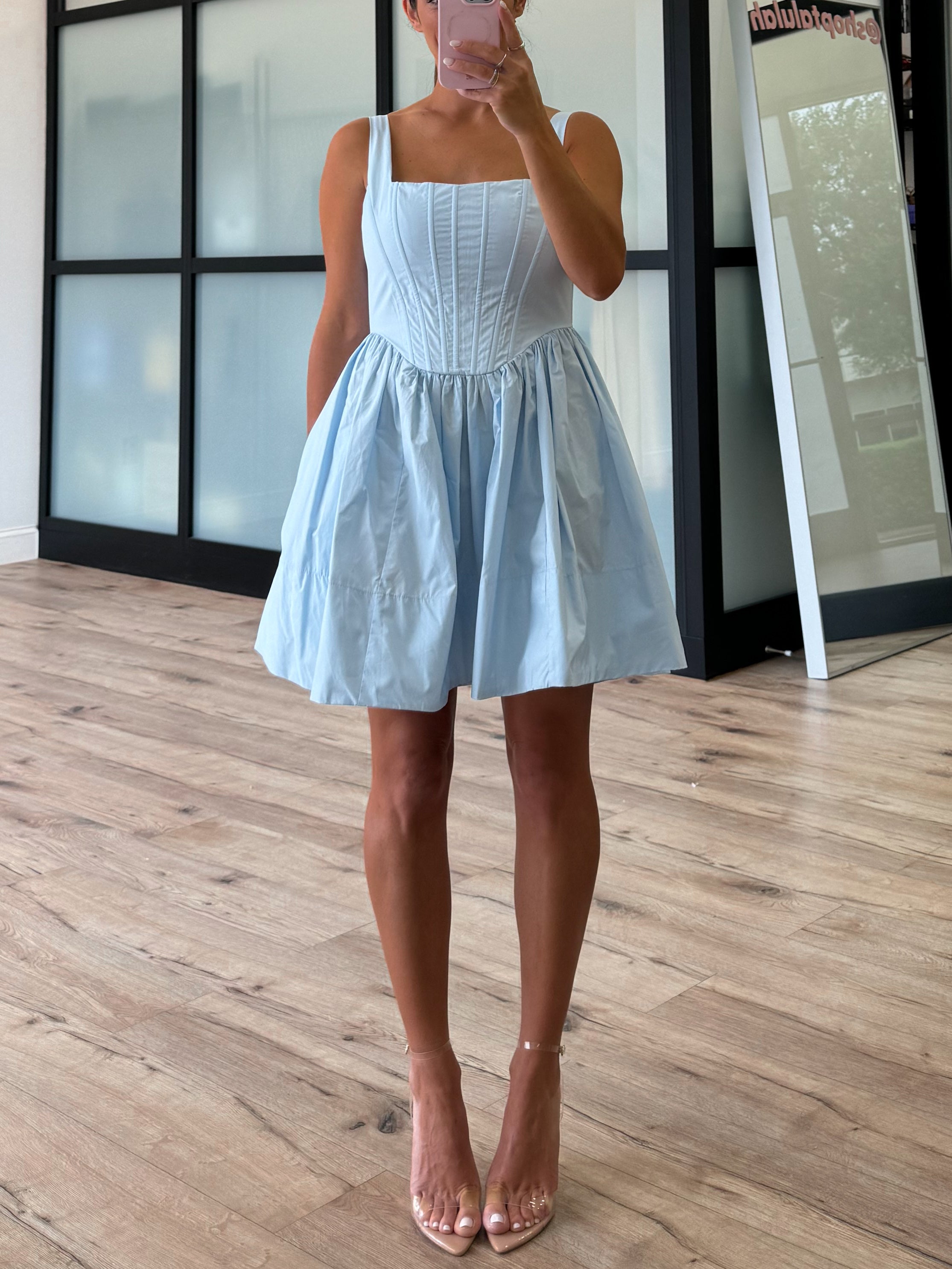Sloane Corset Dress | Baby Blue | FINAL SALE