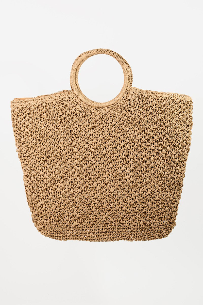 Raffia Round Handle Tote | FINAL SALE