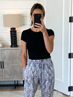 Essential Ribbed Tee | Black | +Plus Available | RESTOCK