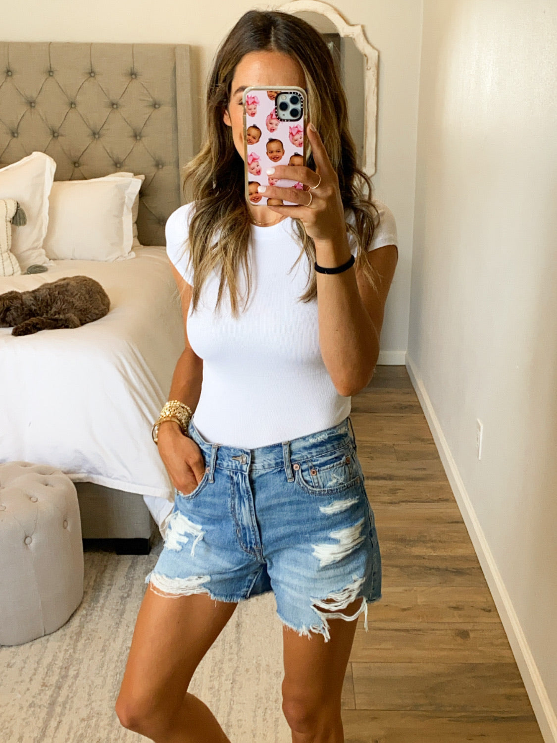 Essential Ribbed Tee | White | +Plus Available | RESTOCK