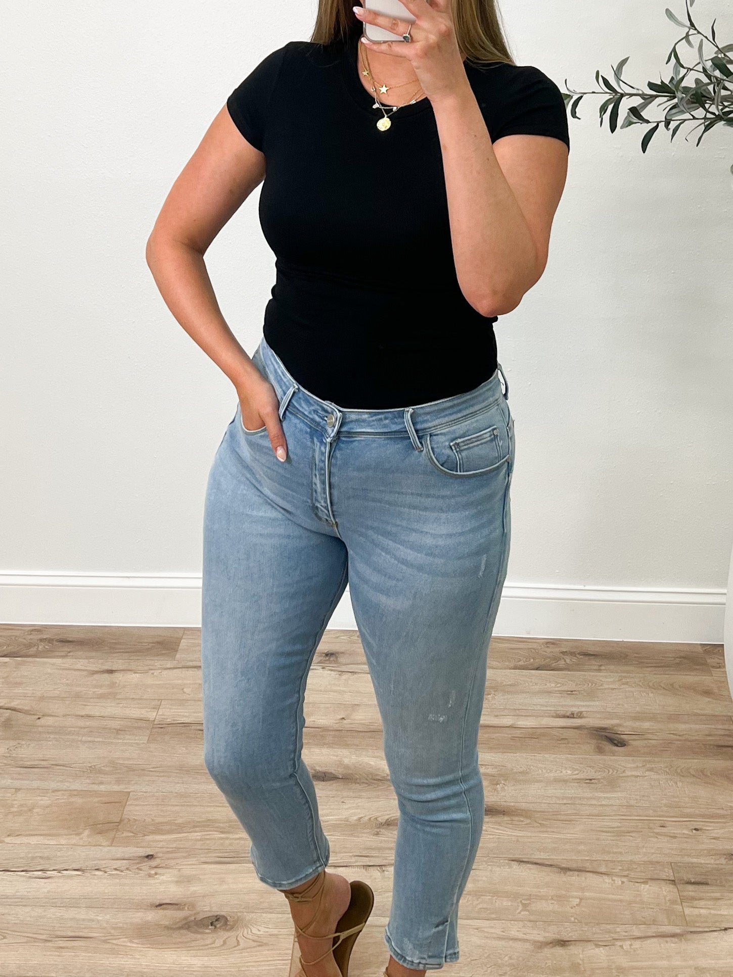 Essential Ribbed Tee | Black | +Plus Available | RESTOCK